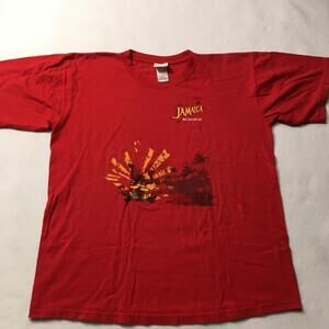 Graphic T-Shirt RED XL Jamaica CARNIVAL DRUMS PLMS PARADISE